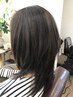 くせの動きを活かすカット+髪質改善白髪染め+クイックトリートメント