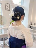 袴着付け/卒業式着付け/袴ヘアセット/袴ヘアアレンジ/卒業式ヘア
