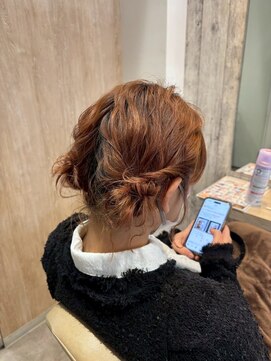 エヌアンドエー せんげん台店(N&A) ナチュラル×華やか　抜け感ねじりアップスタイル/ヘアアレンジ