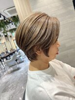 イメージア 町田店(IMAGE A) ハイトーンベージュカラー ショート@30代40代50代60代