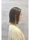 ラベンダーアッシュ×切りっぱなしボブ