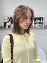 ゼスト ジグ(ZEST ZIGU)&nbsp;ブリーチ1回ミルクティーベージュ　mao