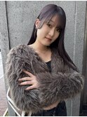 ブリーチあり　ラベンダーグレージュ