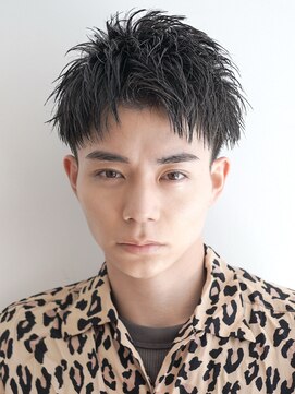 カライングドゥ(ing deux) スーツ短髪ツーブロック束感モテる黒髪シークレットパーマ流行