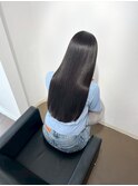 ブリーチなしカラー／髪質改善/ミルクティーベージュ/小顔へア