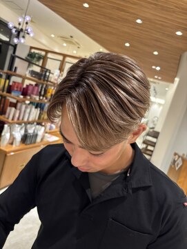 サラビューティーサイト 志免店(SARA Beauty Sight) 【Haru】メンズバレイヤージュ/デザインカラー/短髪/ブリーチ