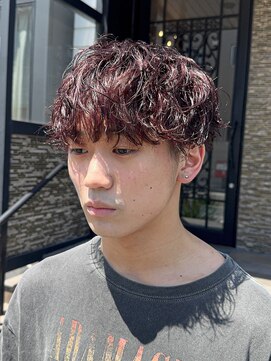 ヘアーアトリエ ラフェル(hair atelier Rafel) 【動き重視】シャドウパーマ ワインレッド