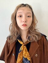 リル 茅ヶ崎(Liru:)&nbsp;くびれヘア/アプリコットオレンジ/ハイライトカラー/茅ヶ崎