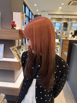 ソワンドブレス 阿倍野店(soin de brace) ルーツカラー pail orange × brown