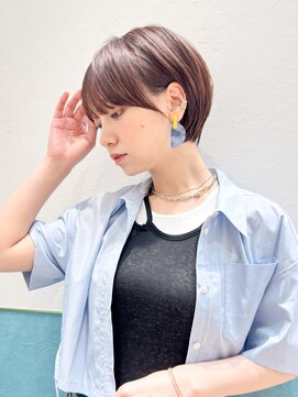 ロンド レグリーズ 立川(Lond leglise) ショート/オリーブグレー/グランマッシュ/小顔/前髪/顔周り/立川