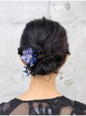 ヘアセットヘアメイクヘアアレンジ前髪顔周りレイヤー結婚式
