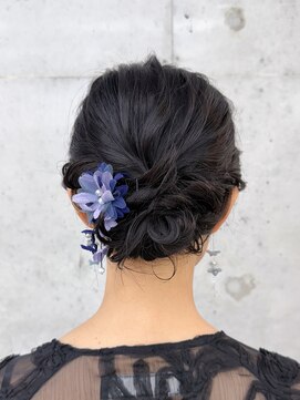 ビューブルー 亀戸錦糸町(VIEW BLUE) ヘアセットヘアメイクヘアアレンジ前髪顔周りレイヤー結婚式