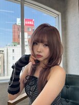 リミット 大宮(limit) ハッシュカット/レイヤーカット/ピンクベージュ/ブリーチ