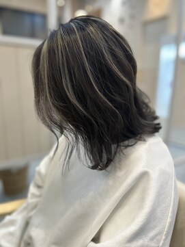 シダ(sida) 白髪ボカシにもなる??コントラストハイライト