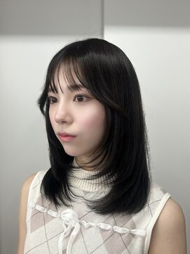 エヌアイ オモテサンドウ(ni omotesando) ミディアムレイヤー 透明感カラー ケアカラー