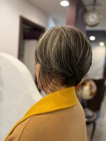 サロン ド メイド(Salon de MADE)&nbsp;☆サロンドメイド茅ヶ崎☆ショートボブ×白髪ぼかしハイライト