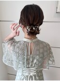 王道結婚式ヘア　お呼ばれヘア　