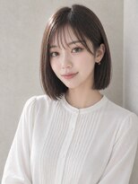 サムシング(Something.) 大人ボブ_韓国風_シースルーバング