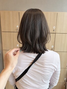 ユウヘアー 千代田橋店(U Hair) 透明感ショコラブラウン×くびれレイヤーミディ