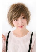 クラッシュエアリーショートボブ