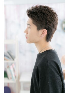 ミック ヘアアンドビューティー 大山店(miq Hair&Beauty) 無造作ショートのワイルドアップバング