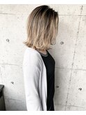 【bacio】バレイヤージュ  ブロンド  外国人風