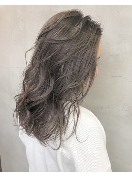 キラ 渋谷(KILLA) ラベンダーグレージュ_エッジショートくびれセミディ【北間】