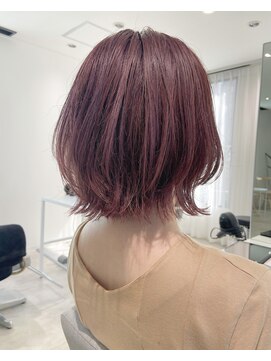 ヨーク(YOKE) 【YOKE】インスタ人気ピンクラベンダーボブウルフブリーチカラー