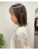 サク(Sac.)&nbsp;大人気ベージュカラー×外ハネボブ　Sac.栃木優佑