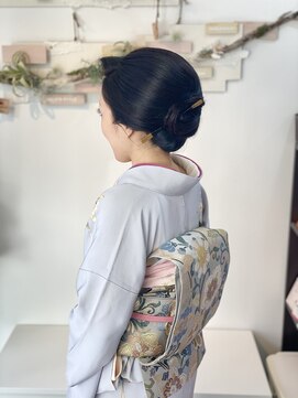 ヘアセットサロンエッジ(Edge) 卒園式に訪問着ヘアセット