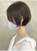 くびれ ショートボブ ダークトーンアッシュ イルミナ 20代30代