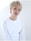 ジェンダーレスベリーショート/ハイトーンカラー/メンズライク