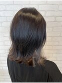 インナーカラー/イヤリングカラー/グレー/シルバー/ケアブリーチ