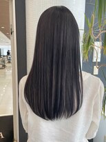 ★岡田有加★20代30代/透明感のある暗髪カラー