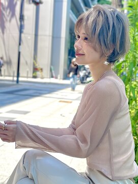 ジエクト 本店(The Ect) 大人ショート×ハイトーンカラー×似合わせカット