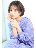 シースルーワイドバングで大人抜け感