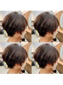 ナチュラルショート×パーマ