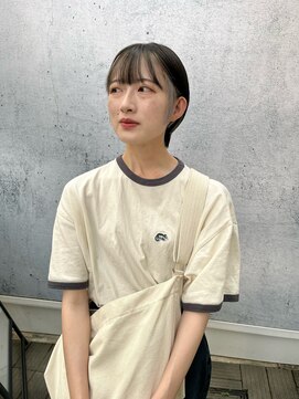 カフ(CAF) CAF FUKO ショートボブ/インナーシルバーカラー/大阪/心斎橋