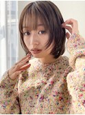 シースルーレイヤーボブ