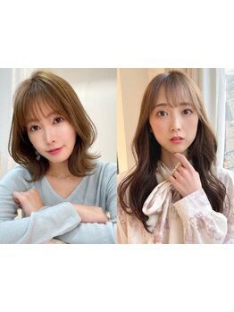 韓国風カット・くびれヘアでトレンド感×女性らしさを♪360°小顔に見えるよう毛流れを計算してカット！