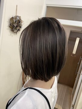 ラゴム 池袋(LAGOM) 切りっぱなしボブ/美髪/ピンクブラウン[池袋/髪質改善]