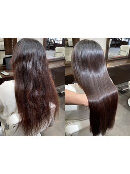 【別府/全員歴10年以上のハイキャリアstylist】オススメはプレミアムストレート・最高級髪質改善と縮毛矯正