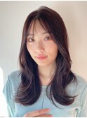 くびれヘア×大人ロング*レイヤーカット*フェイスレイヤー*面長