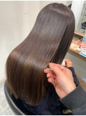 美髪ロング 縮毛矯正 艶髪ストレートヘア 髪質改善