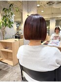 ミニボブ×チェリーレッド