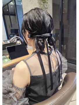 リップル(Ripple) 【海浜幕張 Ripple】お団子ツイン×リボンコーデ