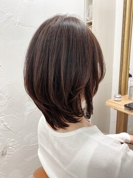 ミッシェル アフロート(michelle afloat) 3Dカーブ＊子育てママ＊キレイにまとまるミディアムショート