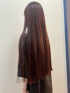 バイユアオウンフラワーズコロンカバ(buy your own flowers : kava) 大人可愛い暖色ブリーチなしオレンジベージュ