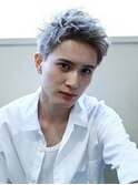 シルバーアッシュ×アップバング【TELA HAIR 東川口】
