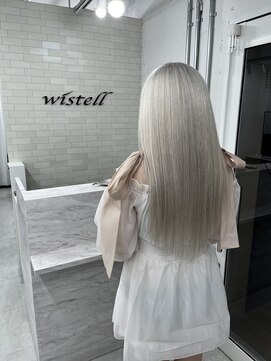 ウィステル(wistell) 【エクステ80枚】ホワイト/ホワイトブロンド/ホワイトシルバー
